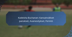 Kadeisha Buchanan: Kansainväliset panokset, Avainesitykset, Perintö